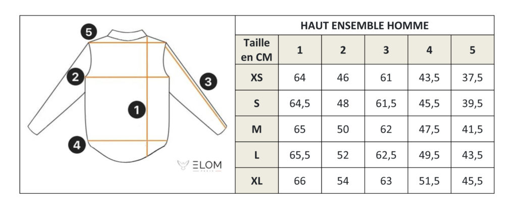 Taille haut homme ELOM PARIS