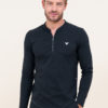 Sweat col mao noir homme ELOM PARIS