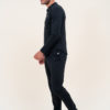ensemble noir col mao homme ELOM PARIS