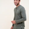 Sweat col mao kaki homme ELOM PARIS