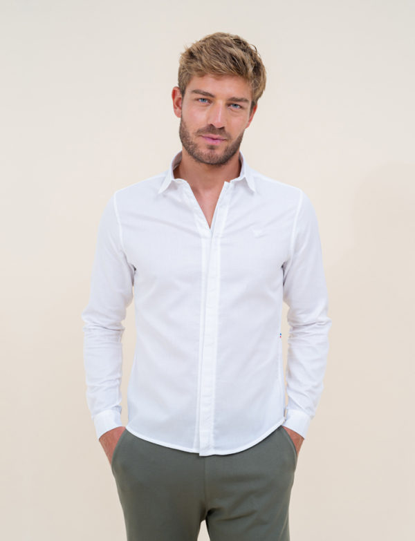 chemise coton blanche homme Elom Paris