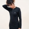 Sweat col mao noir femme ELOM PARIS