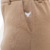 pantalon tailleur camel molleton Elom paris colombe brodé