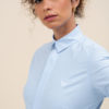 chemise zip coton bleu femme Elom Paris