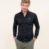 Chemise col châle noir homme Elom Paris
