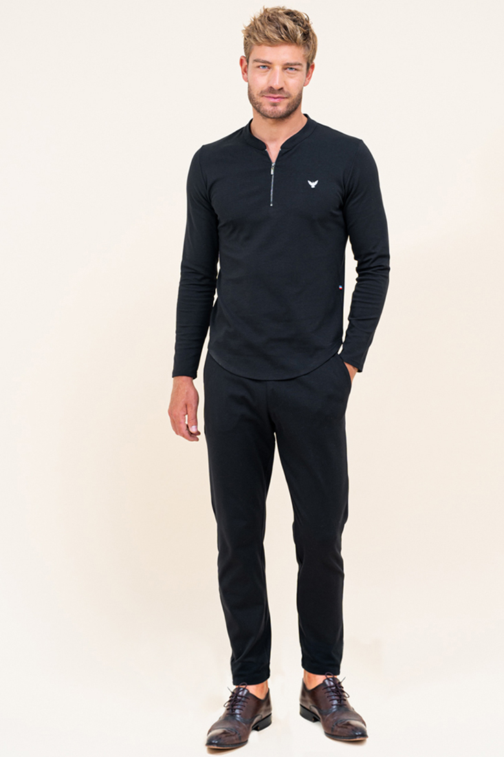 Pantalon tailleur noir homme - ELOM Paris