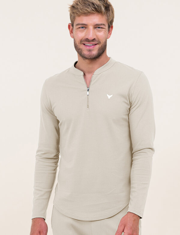 sweat confortable beige homme Elom Paris